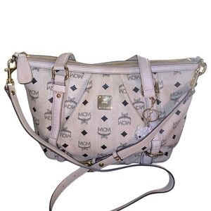 MCM VISETOS TOTE BAG WITH CROSSBODY STRAP